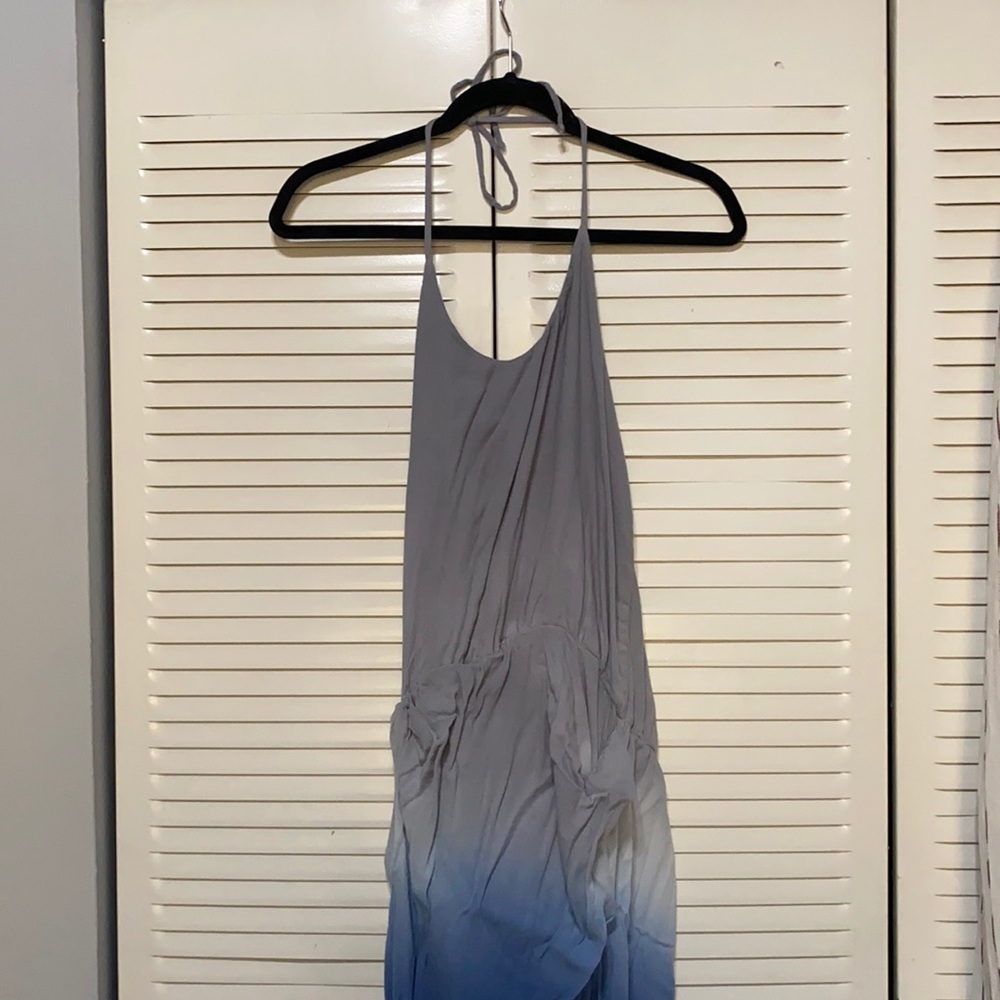 Young Fabulous and Broke Ombré Blue Maxi Dress